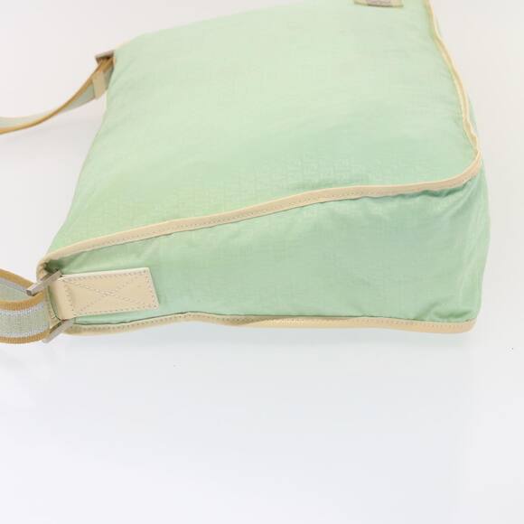 FENDI Zucchino Canvas Shoulder Bag Nylon Green - Picture 5 of 12